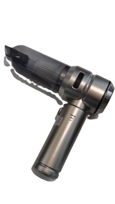 Car Vacuum Portable Mini Cordless Cleaner for Home(Dark Silver)