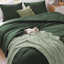 WRENSONGE Twin/Twin XL Comforter Set - 2 Pieces Deep Forest Comforter Prewashed Soft Lightweight for All Seasons,Fluffy Down Alternative Twin XL Comforter with 1 Pillow Sham