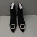 Sam Edelman Ulissa Luster Ankle Boot Black Suede 9.5 Medium