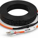 VEVOR Self-Regulating Pipe Heating Cable, 100-feet 5W/ft Heat Tape for Pipes Freeze Protection, Protects PVC Hose, Metal and Plastic Pipe from Freezing, 120V
