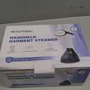 BEAUTURAL Steamer for Clothes, Portable Handheld Garment Fabric Wrinkles Remover, Aluminun Heating Plate, 35-Second Fast Heat-up, Large Detachable Water Tank (Only for 120V) (Blue&White)