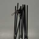 Milisten 1set Portable Campfire Tripod Grill Lightweight Camping Equipment for Safe Cooking over Fire for Bbqs Picnics Hiking and Outdoor Adventures Black