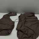 Verdusa Women's Y2k Skirt Sets 2 Piece Outfits Going Out Set Backless Halter Top and Ruffle Mini Skirt Sets (Medium, Coffee Brown)