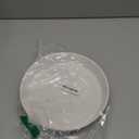 Fun Elements Shallow Dog Bowls, 10.5" Ceramic Large Food Plate for Small, Medium and Large Breeds, Non-Slip, Flat and Wide, Dishwasher Safe, Suitable for Dogs and Cats (White)