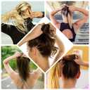 6pcs Combs, 3 Styles Black Alloy Teeth Hair Comb for Buns Stylish Updo Comb Hairstyle Accessories for Women