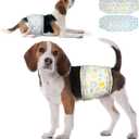 Dono Disposable Male Dog Diapers - 48 Pack: Super Absorbent Male Dog Wraps for Small to Large Dogs, 360  Leak-Proof with Wetness Indicator (M(18-25in))