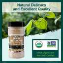 Soeos Organic White Pepper Ground, 4 Ounce, Non-GMO, Freshly Peppercorn Powder Bulk, Packed To Keep Peppers Fresh, Ground White Pepper (EXP 06/08/26)