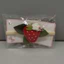 Strawberry Baby Headband - Berry Sweet Hairband for Girls, Sweet One 1st Birthday Decoration, Felt Strawberry Hair Accessories for Baby Girls