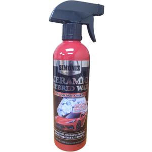 Simoniz Ceramic Hybrid Wax High-Gloss Spray Coating Hydrophobic Protection Bonds to Paint for Lasting Shine 16 fl oz