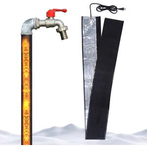 Water Pipe Heat Blanket 78.7 x 6.3 with 4.9 ft Power Cord, 110V, Max Temp 65, Aluminum Foil Freeze for Metal & Plastic Pipes Freeze Protection
