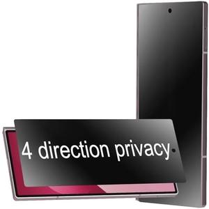 BWEDXEZ 2 Pack 360 Degree Anti-glare Privacy Outer Screen Protector For Samsung Galaxy Z Fold 6 Matte 4 Direction Anti-Spy Soft Front Film 2 Pack