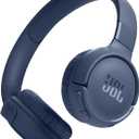 JBL Tune 520BT - Wireless On-Ear Headphones, Up to 57H Battery Life and Speed Charge, Lightweight, Comfortable and Foldable Design, Hands-Free Calls with Voice Aware (Blue)