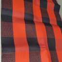 Plaid Outdoor Rug 19.7x31.5 Soft Red and Black Rug Non Slip Christmas Door Mat for Holiday Porch Entryway