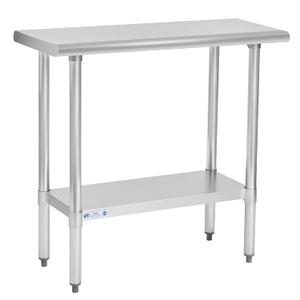 Hally Stainless Steel Table for Prep & Work 18 x 36 Inches NSF Commercial
Metal Heavy Duty Workbench, Adjustment Undershelf, for Kitchen, Restaurant, Home, Hotel, Garage, Pizza Oven, Galvanized Legs