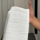 Women's Plus Size Summer Tank Top V Neck Textured Sleeveless Tops Fitted Basic Undershirts (White, XXL)