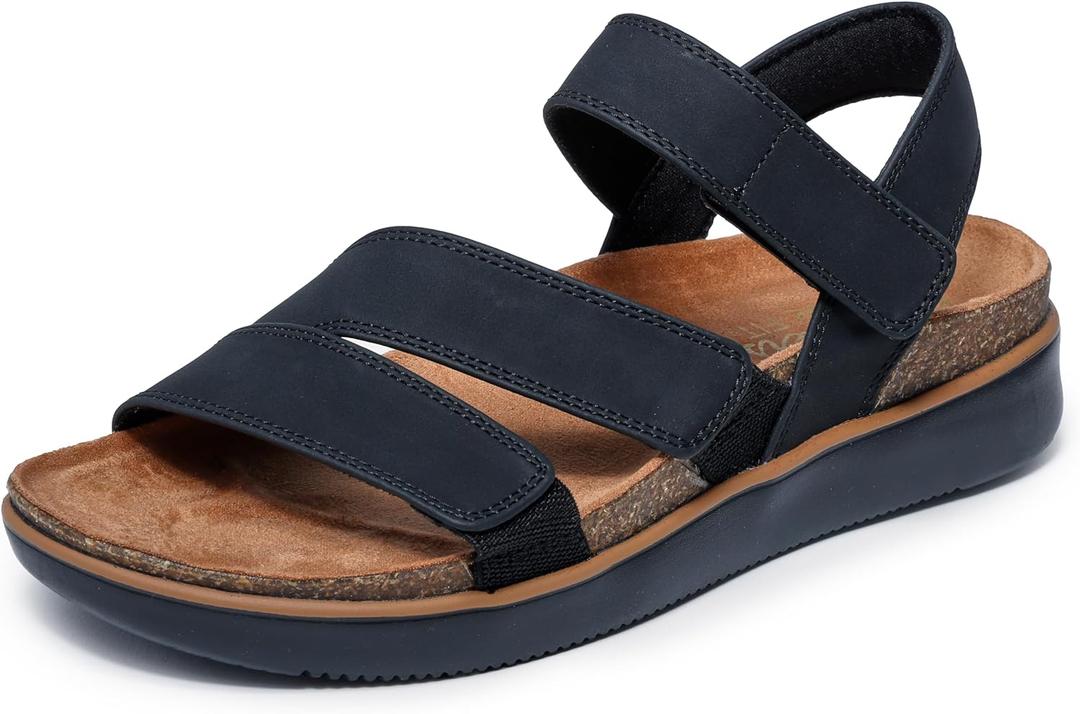 Skechers womens Lifted Comfort (8, Black)