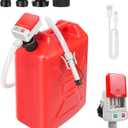 Nitigo Fuel Transfer Pump with Auto-Stop Sensor Leak Protection (3.2 GPM), USB Type - C Portable Transfer Pump, 70 Long Hose & Advanced Adapter Fits Most Size Gas Cans for Gasoline Diesel Fuel Liquid