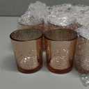 Party Decorations 16pcs, Mercury Glass Gold Votive Candle Holders Set for Wedding, Bridal and Baby Shower