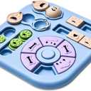 Dog Puzzle Toy for Mental Stimulation for Dogs  Interactive Cognitive Puzzle Toys for Smart & Beginner Dogs, Treat Dispensing Dog Enrichment Slow Feeder (Blue)