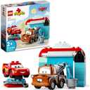 LEGO DUPLO Disney and Pixar's Cars Lightning McQueen & Mater's Car Wash Fun 10996, Buildable Toy for 2 Year Old Toddlers, Boys & Girls, Birthday Gift Idea