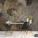 Cliouar-Turtle Backed Bamboo Plantain Leaf Plant Wall Mural Wallpaper for Bedroom Living Room 103" x 69" (Not Peel and Stick)