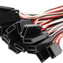 20pcs 7.87inch 20cm 200mm Male to Female JR Plug Servo Extension Lead Wire Cable for RC Quadcopter Airplane