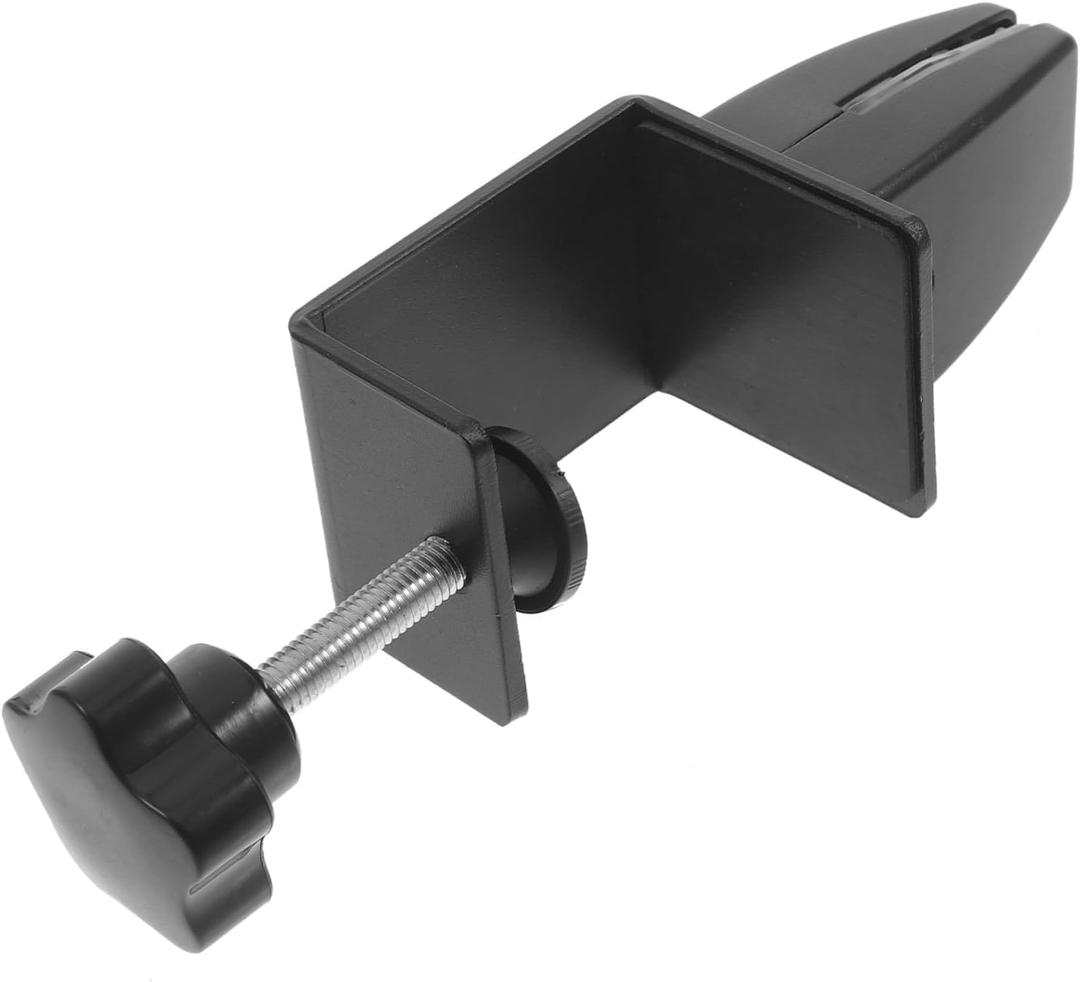 Movable Aluminum Alloy Privacy Panel Clip No Drill Desk Shield Clamp for Office School Sneeze Guard Support for Meeting Rooms Classrooms Easy Installation