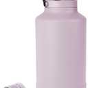 Simple Modern Trek Pivot | Gallon Water Bottle Jug with Handle & Boot | Interchangeable Straw & Chug Lids | Large Insulated Stainless Steel | Sports Camping Outdoors | 128oz, Lavender Mist