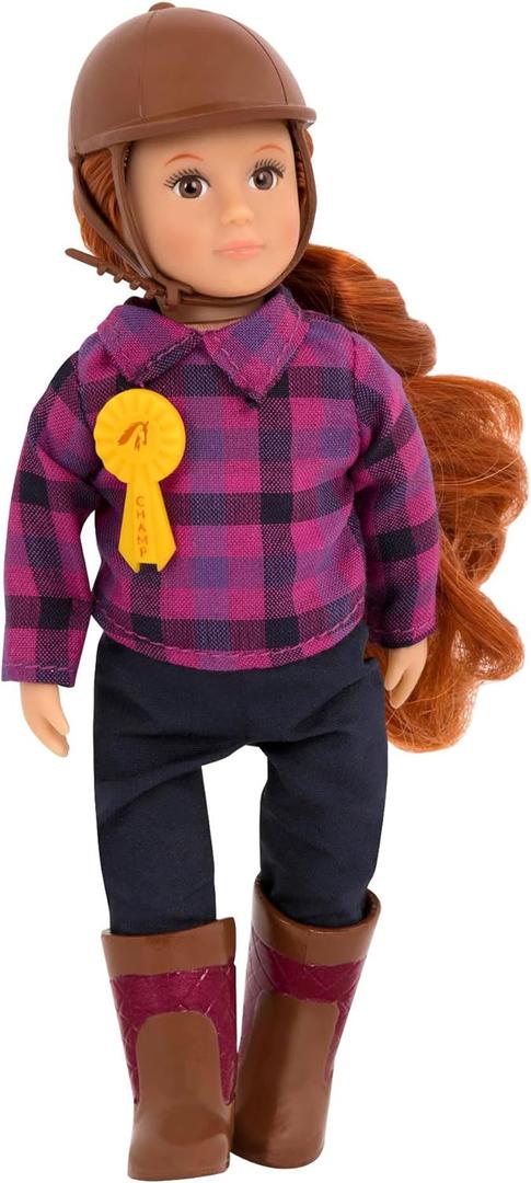 Lori  Horseback Riding Mini Doll  6-Inch Equestrian Doll  Horse Riding Outfit & Accessories  Clothes, Helmet, Boots & Ribbon  3+ Years Samanda