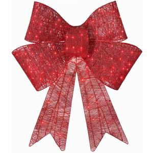 KYWYOYOU Christmas Decorations, Christmas Bow Decoration, Large Christmas Bows Outdoor, Christmas Bows Comes with Adhesive Backing