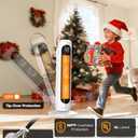 Patio Heaters for Outdoor Use w/4 Modes, Heating 350Sq.ft in 1S, 1500W PTC Ceramic Electric Heater, Overheating & Tip-Over Protection, 70 Oscillating Space Heaters for Indoor Use Large Room