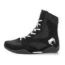 Venum Men's High-Top Boxing Shoe, Black White, Womens 12