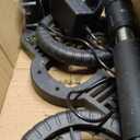 Electric Weed Wacker Eater Battery Powered,Cordless Weed Trimmer with 2 21V/2.0Ah Battery Operated & Charger & 90Min Runtime, 5 Blades for Thick Weeds/Edging/Mowing for Garden Yard -Black