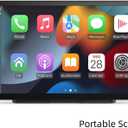 Wireless Carplay with 4K Dash Cam, 9" Portable Carplay Screen for Car, Apple Carplay & Android Auto Car Satellite Radio with 1080P Backup Camera, GPS Navigation/Mirror Link/Voice Control/Bluetooth