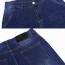 GINGTTO Mens Flared Jeans Stacked High Waisted Bell Bottom Denim Pants for Men Relaxed Fit Vintage Blue 30