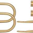Premium Curtain Holdback, Quality Metal Decorative Curtain Holdbacks with Zinc Alloy Cap Finials,Rust-Proof, Set of 2 Window Curtain Holdbacks,Warm Gold