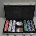 Spin Master Games, Cardinal Classics, 300-Piece Poker Set with Aluminum Carrying Case & Professional Weight Chips & Poker Dice, for Ages 8+