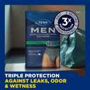 TENA Men Maximum Plus Disposable Underwear Male Pull On with Tear Away Seams Large/X-Large, 81920, 57, 14 Ct
