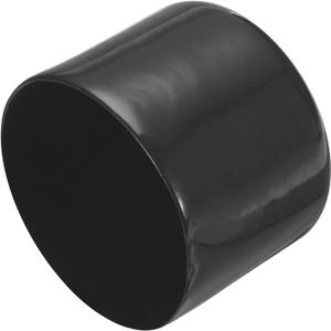 uxcell 8pcs Rubber End Caps 54mm ID Vinyl Round End Cap Cover Screw Thread Protectors Black