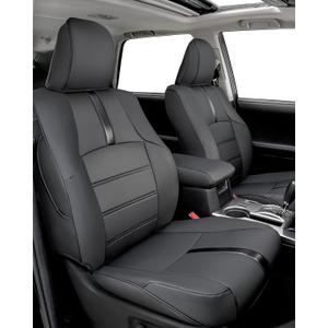 Seat Covers for Toyota 4Runner 2011-2024, (5 Seats Only) Full Set Full Coverage Waterproof Leather Seat Covers for 4Runner 2012 2013 2014 2015 2016 2017 2018 2019 2020 2021 2022 2023 Accessories
