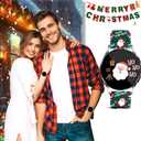 20mm Holiday Christmas Halloween Thanksgiving Watch Band Compatible with Samsung Galaxy Watch 7/6/5/4 40mm 44mm/Watch 6 Classic 43mm 47mm/Watch 5 Pro 45mm/Watch 4 Classic/Active 2 Smartwatch Replacement Strap (Merry Chirstmas Santa)