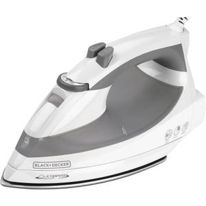 BLACK+DECKER F976 Quickpress Iron with Smart Steam Technology, White/Silver