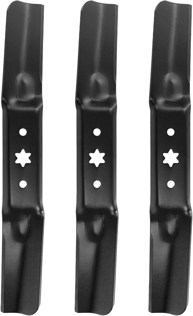 ACEBRI Mower Blades 54 '' for Troy-Bilt for Cub Cadet 942-05056A 7/942-05056, for Cub Cadet RZT-L54 RZT-S54 Ultima ZT1-54 ZT2-54 XT1-54 XT2-54 blade(6 point star), for Mustang 54 XP Blades, 3Pack