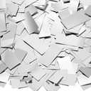 Sumind 1000 Grams Silver Large Metallic Confetti Rose Glitter Throwable Table Scatter Foil Confetti for Wedding Birthday Party Baby Shower Graduation Christmas Celebrations
