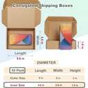MEBRUDY 9x6x2 Inches Shipping Boxes Pack of 50, Small Corrugated Cardboard Box for Mailing Packing Literature Mailer