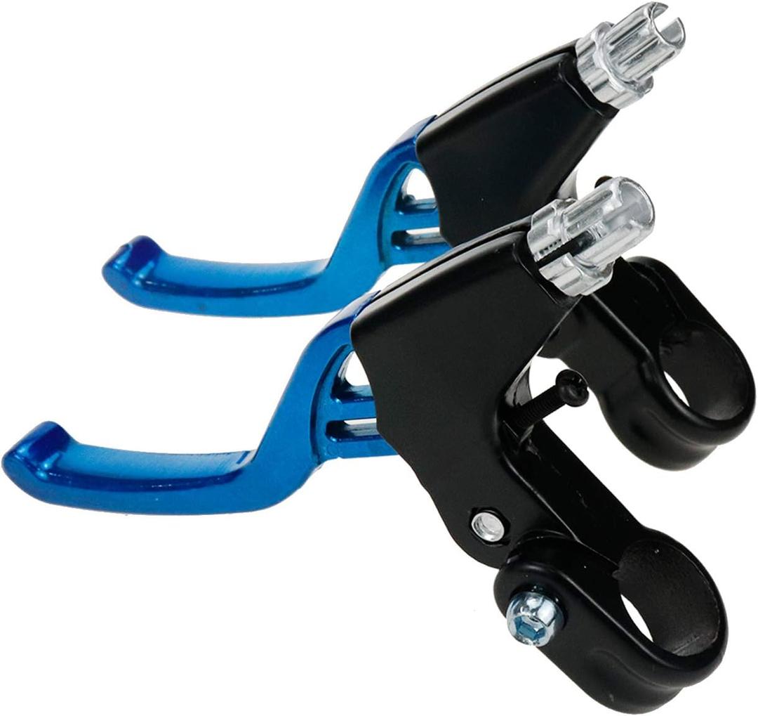 Modengzhe Motorcycle Brake Clutch Levers,2 PCS Aluminum Alloy Universal Clutch Brake Handle Levers Fit Full Construction Bicycle Brake Lever,Blue