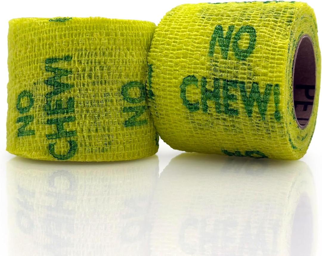 OVIK Health PetFlex No Chew  Flexible Self-Adhering Elastic Bandage for Wound Care  First Aid Wrap for Small Animals Like Dogs, Cats, and Other Pets - 2 inch, 2 Rolls
