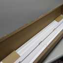 Lotus & Windoware Cordless, 2 Inch Faux Wood Blind, 48" Wide x 36" Long, Window Blinds, Blinds & Shades, Blinds for Indoor Windows, Embossed, Bright White