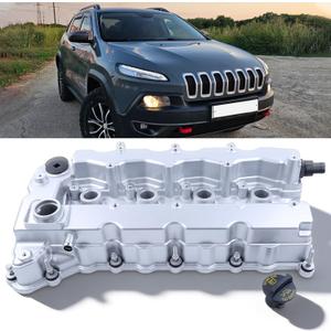 Aluminum Engine Valve Cover w/Gasket 05047517AL for Jeep Cherokee 2014-2017