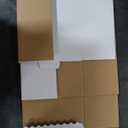 Hoikwo 15 Packs 12x8x7 Large Thin Shipping Boxes, White Big Corrugated Cardboard Box Set for Small Business for Packaging Mailing Lightweight Items